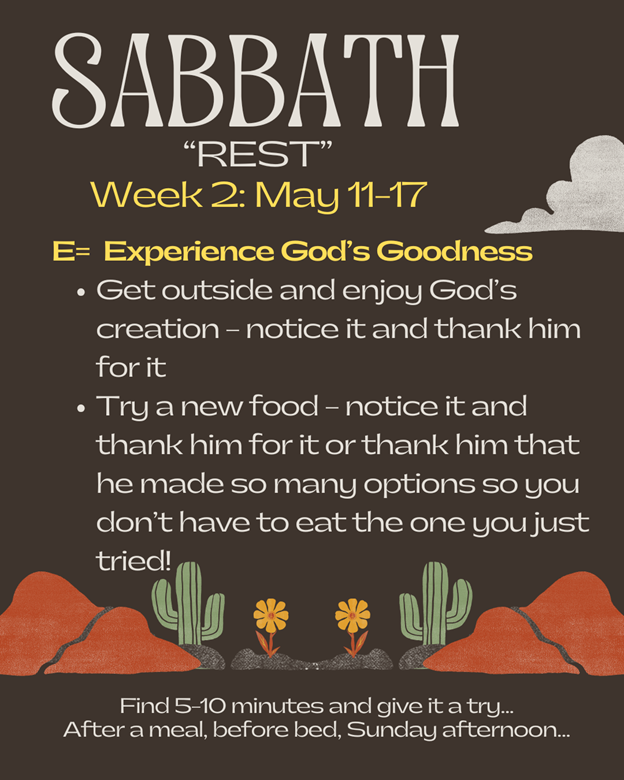 Sabbath week 2